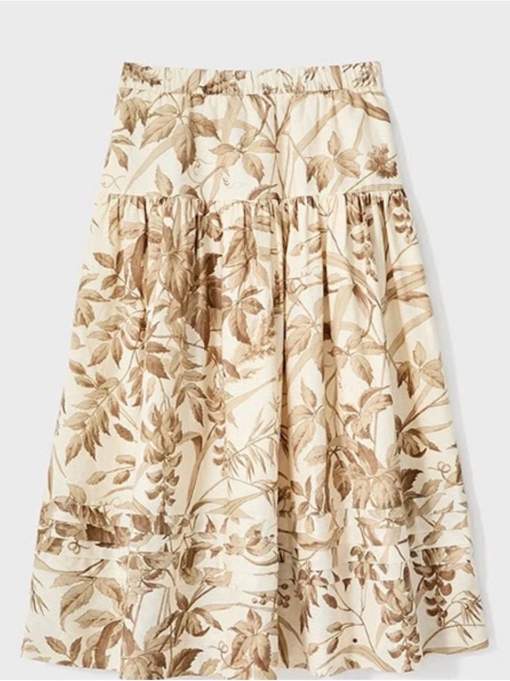 Tuckernuck Studio McGee Dune Breeze Eden Linen Floral Midi Skirt NWT